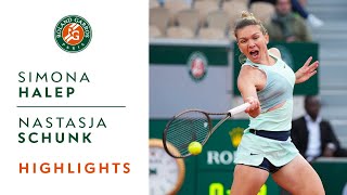 Simona Halep vs Nastasja Schunk  Round 1 Highlights I RolandGarros 2022 [upl. by Tull810]