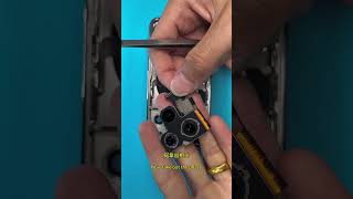 broken camera fixing of I phone shorts repair restoration iphone iphonerepair [upl. by Hgielah]