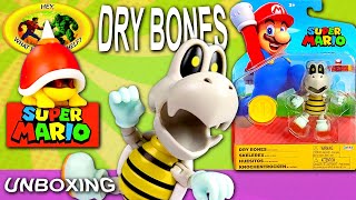 UNBOXING  Super Mario  DRY BONES amp SPIKE TOP  JAKKS 4 Inch  Dem Bones Dem Bones Dem Dry Bones [upl. by Ehgit]