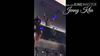 YOONA PARK BOGUM HA JIWON PARK SEOJOON AND PARK HYUNGSIK AT BTS CONCERT WINGS TOUR FINAL D3 2017 [upl. by Inavihs]