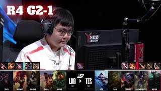 LNG vs TES  Game 1  Round 4 S14 LPL Summer Playoffs 2024  LNG Gaming vs Top Esports G1 full [upl. by Ariaj]