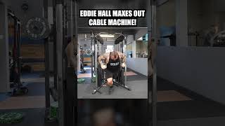 Eddie Hall Maxes Out Cable Machine gym [upl. by Ki]