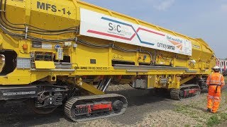 Plasser amp Theurer MFS on crawler tracks [upl. by Aihsit]