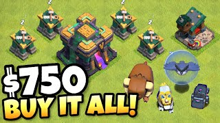 SPENDING 750 RIGHT WHEN TH14 DROPS Clash of Clans [upl. by Huggins]