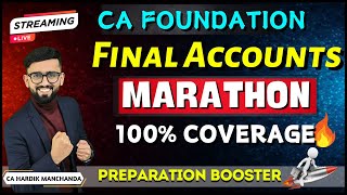 CA Foundation Accounts  Final Accounts  GST Adjustment Covered  CA Hardik Manchanda [upl. by Aivatal]