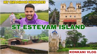 St Estevam Island  Goa  Konkani Vlog [upl. by Ennaegroeg]