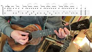 Malaguena Ukulele fingerstyle tutorial [upl. by Ocirderf]