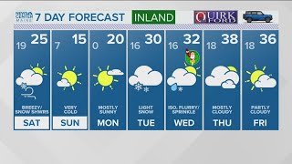 NEWS CENTER Maine Weather Video Forecast [upl. by Nima]