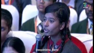 ParikshaPeCharcha PM Narendra Modi Answers Deepshikhas Question [upl. by Analiese]