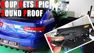 Sound Proofing The Kia Forte Koup [upl. by Aiym]