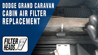 How to Replace Cabin Air Filter 2016 Dodge Grand Caravan  AQ1119 [upl. by Airahcaz88]