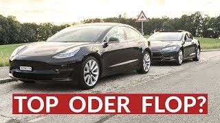 Tesla Model S Fahrer Testet Model 3  Tesla Model 3 Probefahrt [upl. by Medeah]