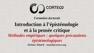 Introduction à lépistémologie et à la pensée critique  3  précautions épistémologiques [upl. by Enrique]