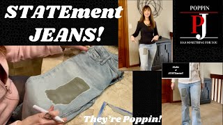 DIY STATEment Jeans [upl. by Devondra]