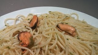 43 Pasta al ajillo con mejillones [upl. by Boggs]