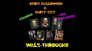 Spirit Halloween amp Party City Walkthroughs 2024 amp TOTS 2024 new catalog [upl. by Hildagarde]