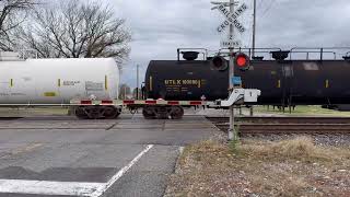 UP manifest train  Main Street  Illinois 156 Valmeyer Illinois [upl. by Arodoet991]