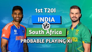 India vs South Africa T20I Series  1st T20I Match  India Probable Playing XI [upl. by Beitnes]