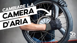 Come CAMBIARE o sostituire la CAMERA d ARIA  Piaggio Ciao Bravo Si Tutorial [upl. by Petromilli]