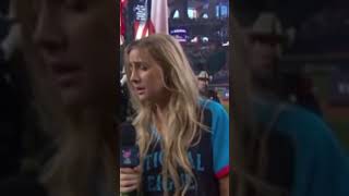 Ingrid Andress sang the worst national anthem ever at the home run derby tonight [upl. by Ardnekahs]