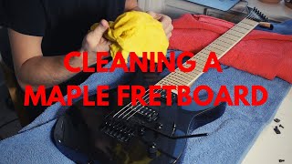 How To Clean A Maple Fretboard [upl. by Ynaffad]