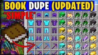 How to DUPLICATE in Minecraft 117  Minecraft Server Duplication Glitch Tutorial Book Dupe [upl. by Anirt]