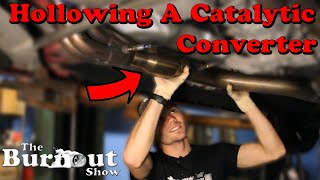 Hollowing A Catalytic Converter On A 2018 Chevy Camaro [upl. by Wearing448]