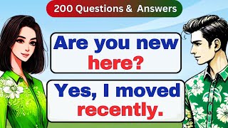 Improve English Speaking Skills🔥 200 Common Questions and Answers in English 🔥 English conversation [upl. by Nav]