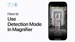 How to use Detection Mode in Magnifier on iPhone or iPad with LiDAR  Apple Support [upl. by Terr73]