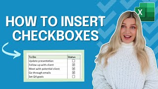 How to Insert Checkboxes in Excel in less than 2 minutes [upl. by Natsyrt]