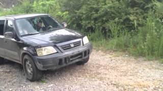 Honda crv rock crawling [upl. by Ennazzus]