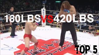 5 Times David Beat Goliath in MMA  TOP 5 [upl. by Delfine260]