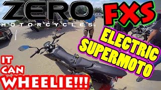 ZERO Electric Motorcycles FXS Supermoto Test Ride Review [upl. by Nesral]