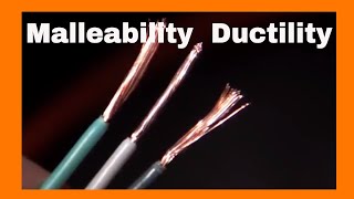 Malleability and DuctilityPhysical Properties [upl. by Anoirb634]