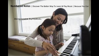 Numbered Notes Beginner Piano Tutorial [upl. by Barber]