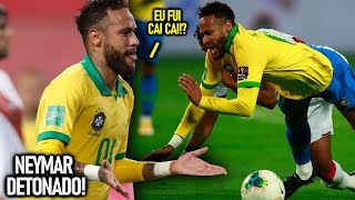 NEYMAR É DETONADO e BRASIL GANHOU ROUBADO  “CAI CAI e BENEFICIADO” afirma JORNAIS PERUANOS [upl. by Eniaral916]