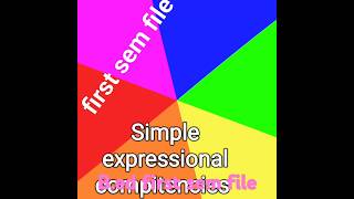 Bed first sem simple expressional compitencies file [upl. by Aliakim180]