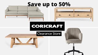 Coricraft Clearance Centre  SAVE UP TO 50 OFF FURNITURE ITEMS  Furniture Plug [upl. by Douglass]