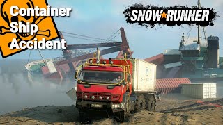 Evacuation of containersSnowRunnerxbox one x gameplay [upl. by Bastian]