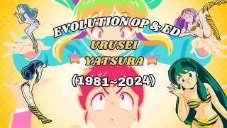 Evolução das Openings amp Endings de Urusei Yatsura 1981  2024 [upl. by Carlisle984]