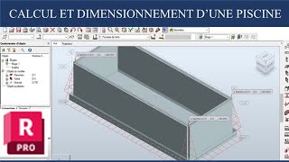 Robot structural analysis  CALCUL ET DIMENSIONNEMENT DUNE PISCINE EN BA [upl. by Athena338]