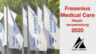 Fresenius Medical Care Hauptversammlung 2020  Leben von Dividenden  wwwaktienerfahrende [upl. by Adnahsat583]