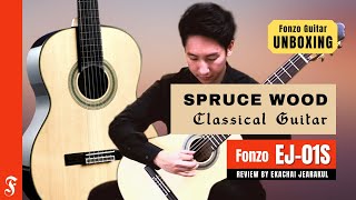 Solid Spruce Classical Guitar quotFonzo EJ01Squot [upl. by Aisatsanna597]