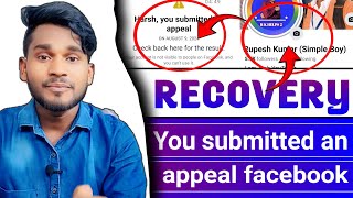 You submitted an appeal facebook problem  facebook account recovery kaise kare  rkhelps official [upl. by Hayes]