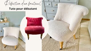 Réfection dun fauteuil 👉🏼 TUTO POUR DÉBUTANT [upl. by Lundeen726]