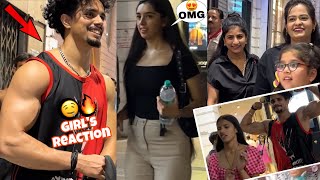 😍Best Delhi Cute Girls Reactions😘 Shirtless In Public💪  Epic Reactions  Fitness Master Deepak [upl. by Valida709]