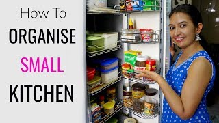 How To Organise SMALL Kitchen  Kitchen Tour  CookWithNisha [upl. by Filler]