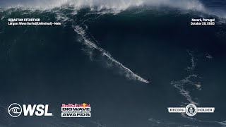 Sebastian Steudtner GUINNESS WORLD RECORDS™ Title For The Largest Wave Surfed unlimited  male [upl. by Arytahs]