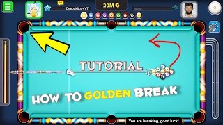 8 Ball Pool How To Golden Break 9 Ball Tutorial How To Win in First Shot Tutorial Miami Trickshots [upl. by Edythe553]