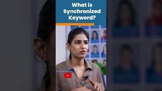 Java Interview Question What is Synchronized Keyword  shorts kiransir [upl. by Malka]